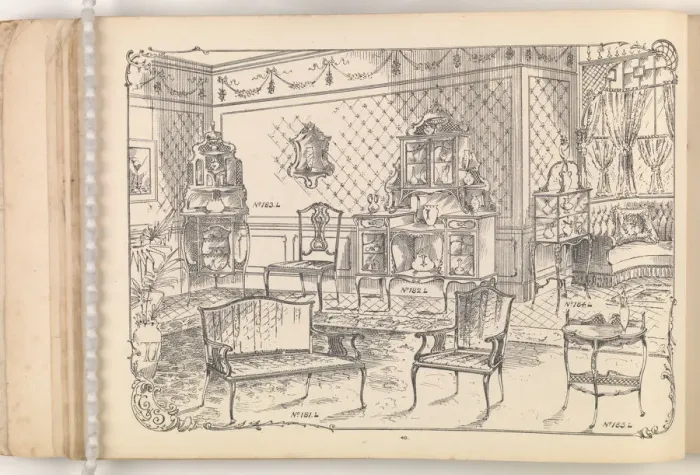Framed Print : Page from Furniture by C&S. Ltd Framed Print : Page from Furniture by C&S. Ltd
