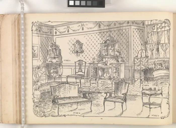 Framed Print : Page from Furniture by C&S. Ltd Framed Print : Page from Furniture by C&S. Ltd