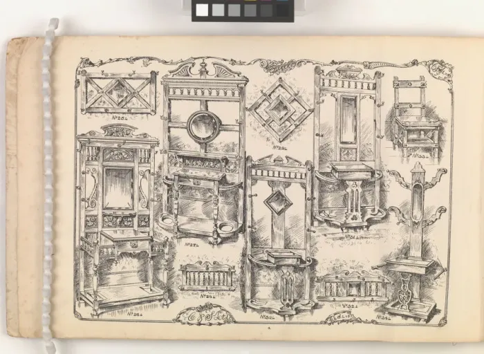 Framed Print : Page from Furniture by C&S. Ltd Framed Print : Page from Furniture by C&S. Ltd