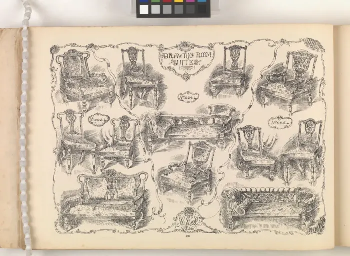 Framed Print : Page from Furniture by C&S. Ltd Framed Print : Page from Furniture by C&S. Ltd