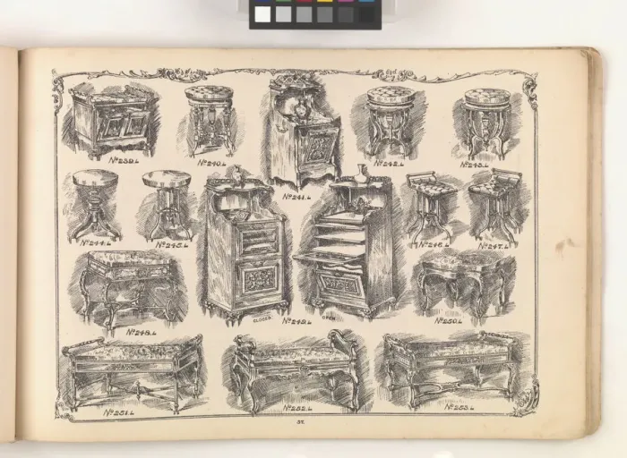 Framed Print : Page from Furniture by C&S. Ltd Framed Print : Page from Furniture by C&S. Ltd