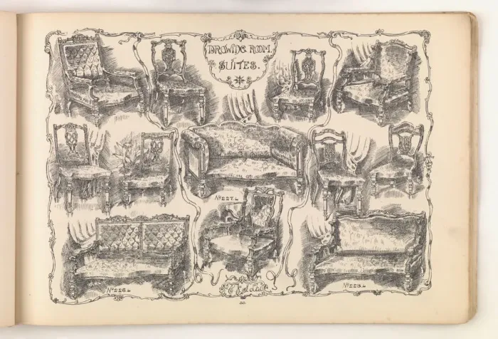 Framed Print : Page from Furniture by C&S. Ltd Framed Print : Page from Furniture by C&S. Ltd