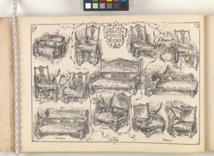 Framed Print : Page from Furniture by C&S. Ltd Framed Print : Page from Furniture by C&S. Ltd