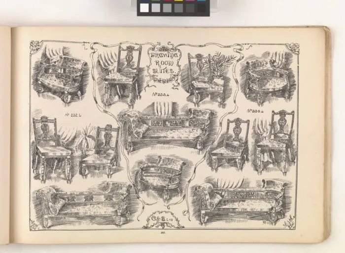 Framed Print : Page from Furniture by C&S. Ltd Framed Print : Page from Furniture by C&S. Ltd