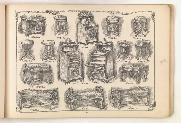 Framed Print : Page from Furniture by C&S. Ltd Framed Print : Page from Furniture by C&S. Ltd