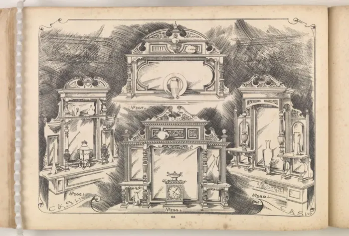 Framed Print : Page from Furniture by C&S. Ltd Framed Print : Page from Furniture by C&S. Ltd