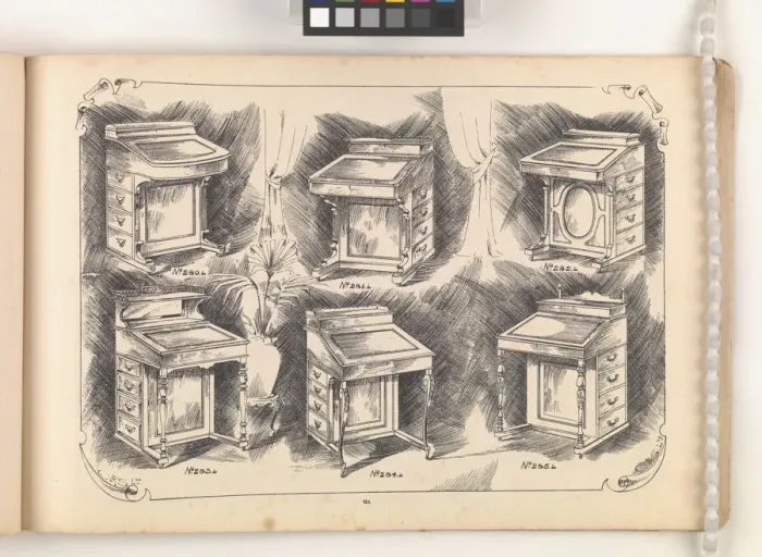Framed Print : Page from Furniture by C&S. Ltd Framed Print : Page from Furniture by C&S. Ltd