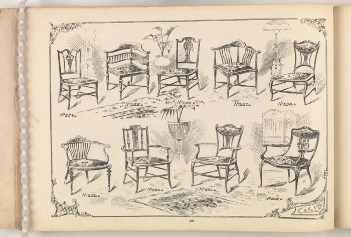 Framed Print : Page from Furniture by C&S. Ltd Framed Print : Page from Furniture by C&S. Ltd