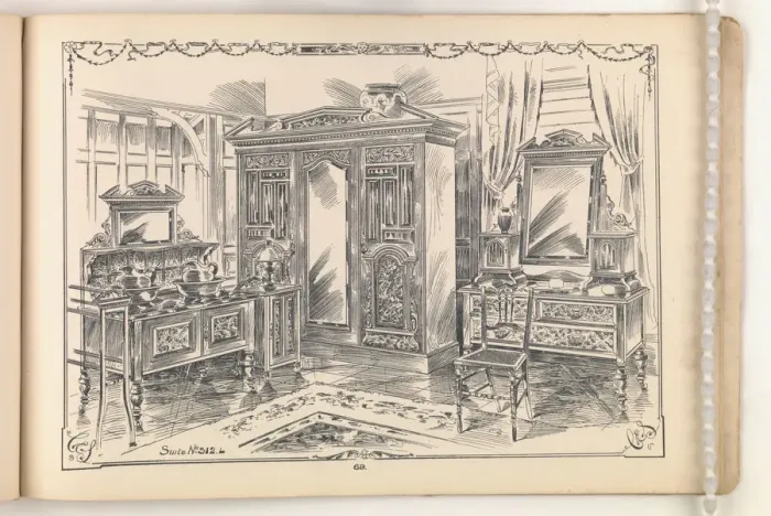 Framed Print : Page from Furniture by C&S. Ltd Framed Print : Page from Furniture by C&S. Ltd