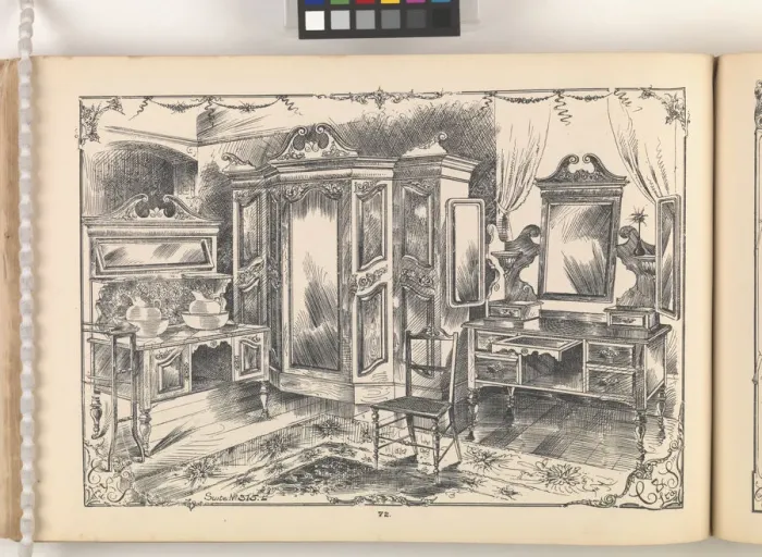 Framed Print : Page from Furniture by C&S. Ltd Framed Print : Page from Furniture by C&S. Ltd