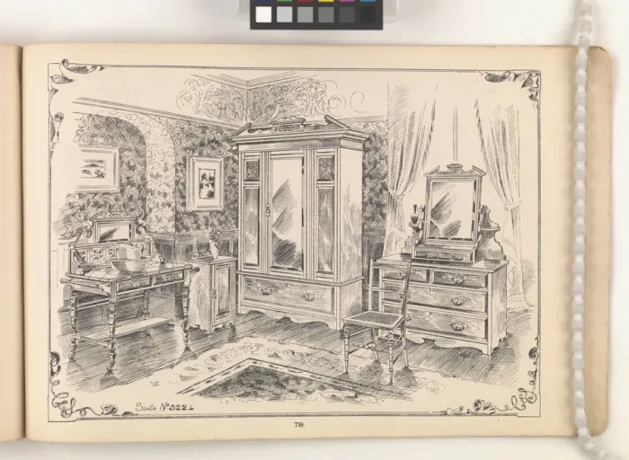 Framed Print : Page from Furniture by C&S. Ltd Framed Print : Page from Furniture by C&S. Ltd