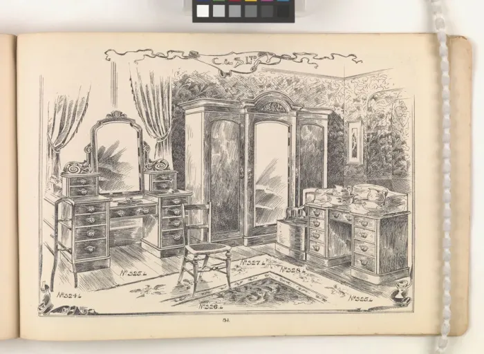 Framed Print : Page from Furniture by C&S. Ltd Framed Print : Page from Furniture by C&S. Ltd