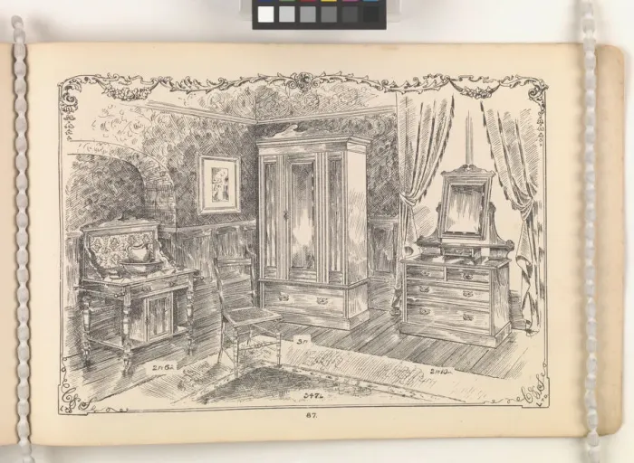 Framed Print : Page from Furniture by C&S. Ltd Framed Print : Page from Furniture by C&S. Ltd