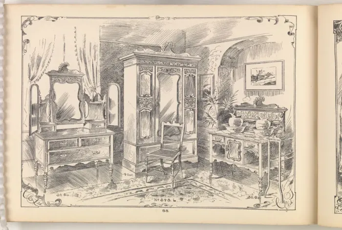 Framed Print : Page from Furniture by C&S. Ltd Framed Print : Page from Furniture by C&S. Ltd