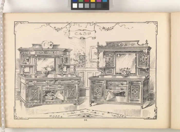 Framed Print : Page from Furniture by C&S. Ltd Framed Print : Page from Furniture by C&S. Ltd