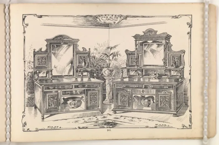 Framed Print : Page from Furniture by C&S. Ltd Framed Print : Page from Furniture by C&S. Ltd
