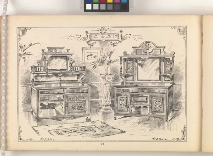 Framed Print : Page from Furniture by C&S. Ltd Framed Print : Page from Furniture by C&S. Ltd
