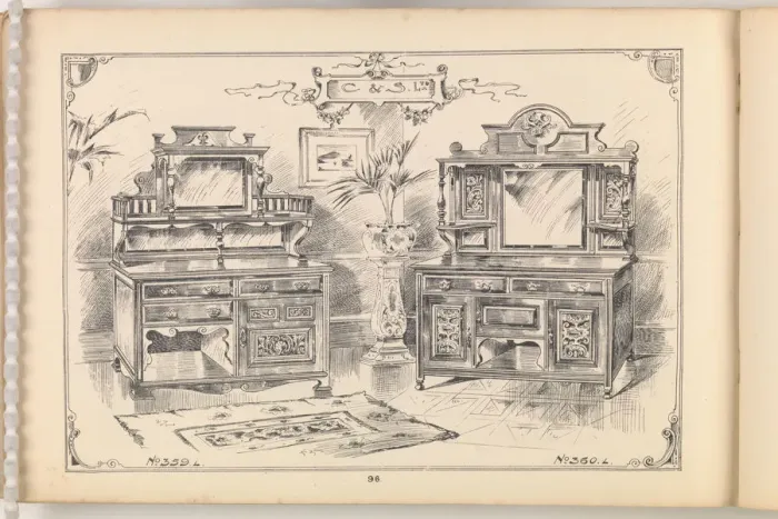 Framed Print : Page from Furniture by C&S. Ltd Framed Print : Page from Furniture by C&S. Ltd