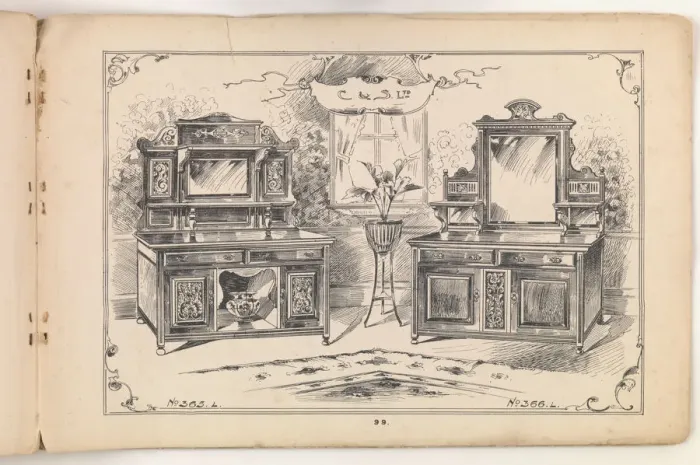 Framed Print : Page from Furniture by C&S. Ltd Framed Print : Page from Furniture by C&S. Ltd