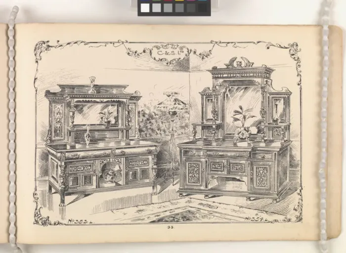 Framed Print : Page from Furniture by C&S. Ltd Framed Print : Page from Furniture by C&S. Ltd