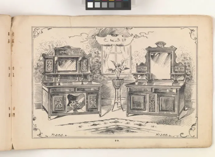 Framed Print : Page from Furniture by C&S. Ltd Framed Print : Page from Furniture by C&S. Ltd