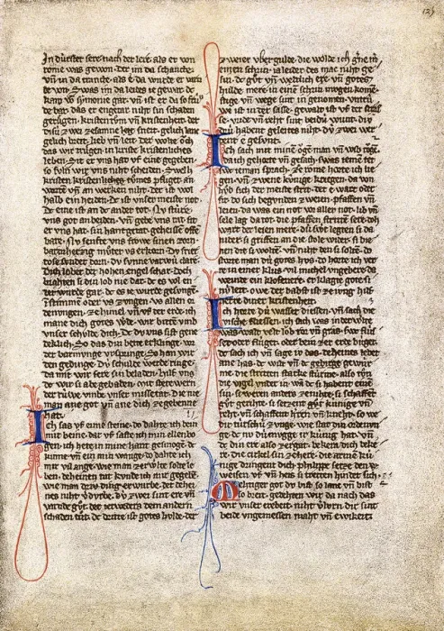 Framed Print : Page from the Heidelberger Liederhandschrift Framed Print : Page from the Heidelberger Liederhandschrift