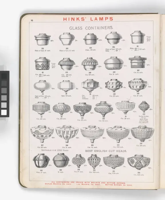 Framed Print : Page from Hinks Lamps catalogue Framed Print : Page from Hinks Lamps catalogue