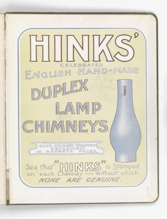 Framed Print : Page from Hinks Lamps catalogue Framed Print : Page from Hinks Lamps catalogue