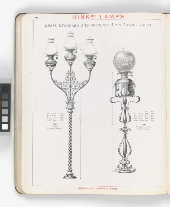 Framed Print : Page from Hinks Lamps catalogue Framed Print : Page from Hinks Lamps catalogue