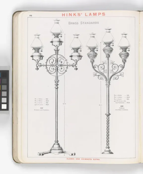 Framed Print : Page from Hinks Lamps catalogue Framed Print : Page from Hinks Lamps catalogue
