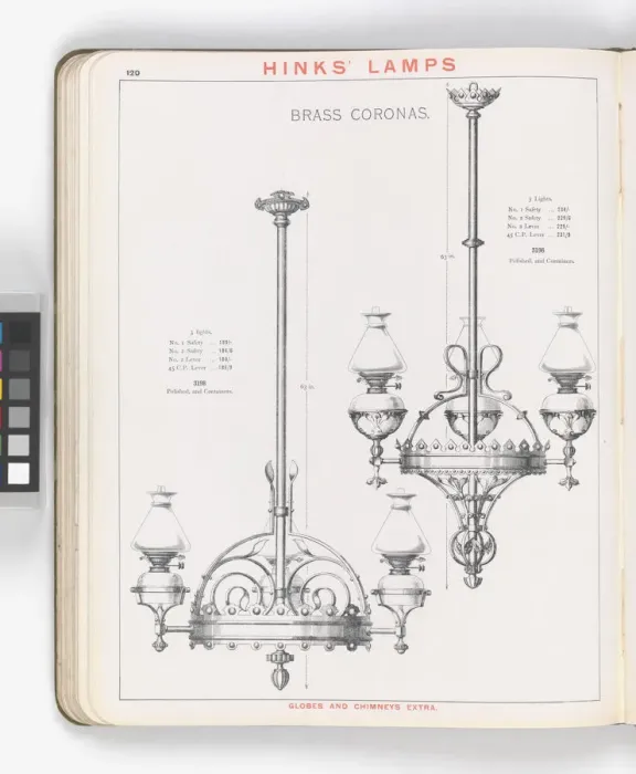 Framed Print : Page from Hinks Lamps catalogue Framed Print : Page from Hinks Lamps catalogue