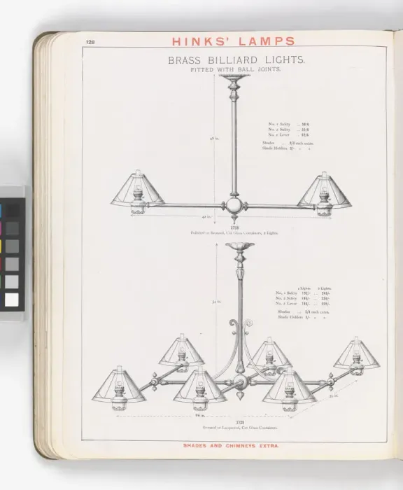 Framed Print : Page from Hinks Lamps catalogue Framed Print : Page from Hinks Lamps catalogue
