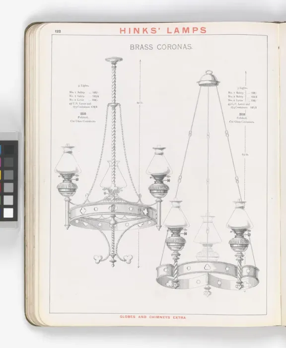 Framed Print : Page from Hinks Lamps catalogue Framed Print : Page from Hinks Lamps catalogue