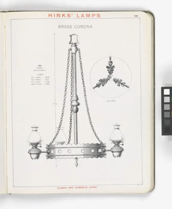 Framed Print : Page from Hinks Lamps catalogue Framed Print : Page from Hinks Lamps catalogue