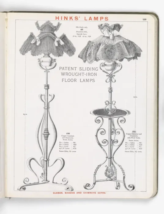 Framed Print : Page from Hinks Lamps catalogue Framed Print : Page from Hinks Lamps catalogue