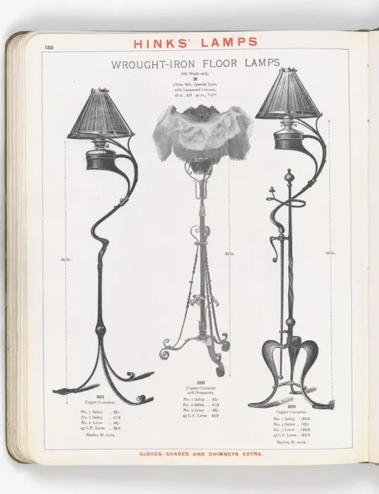 Framed Print : Page from Hinks Lamps catalogue Framed Print : Page from Hinks Lamps catalogue