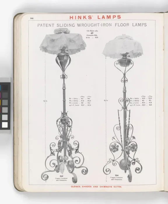 Framed Print : Page from Hinks Lamps catalogue Framed Print : Page from Hinks Lamps catalogue