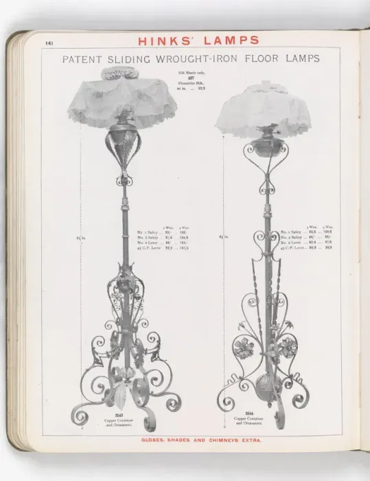 Framed Print : Page from Hinks Lamps catalogue Framed Print : Page from Hinks Lamps catalogue