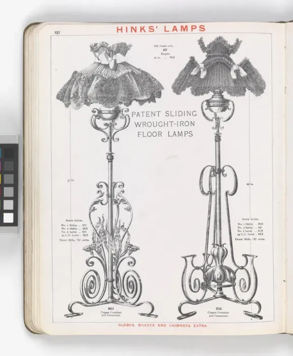 Framed Print : Page from Hinks Lamps catalogue Framed Print : Page from Hinks Lamps catalogue