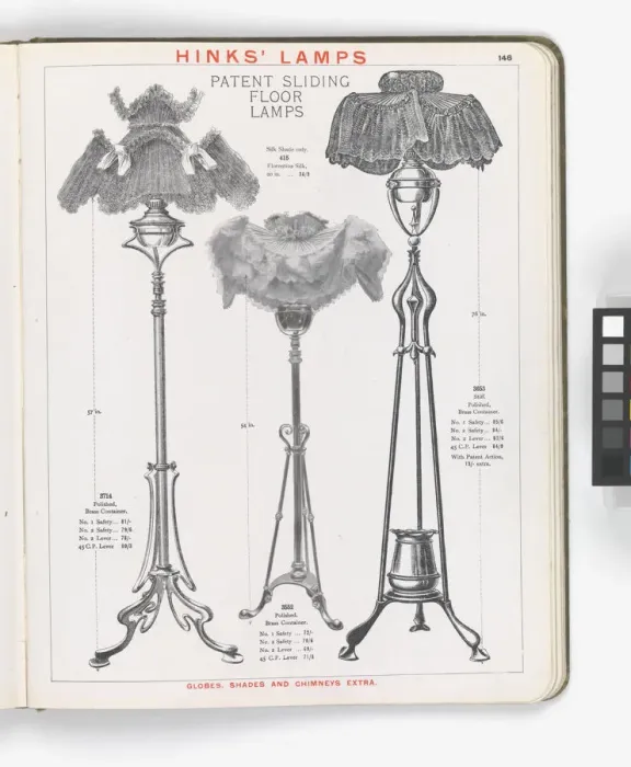 Framed Print : Page from Hinks Lamps catalogue Framed Print : Page from Hinks Lamps catalogue