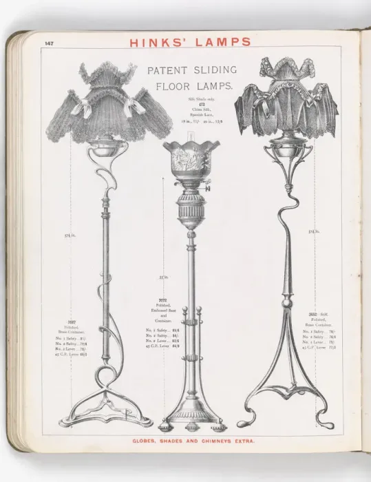 Framed Print : Page from Hinks Lamps catalogue Framed Print : Page from Hinks Lamps catalogue