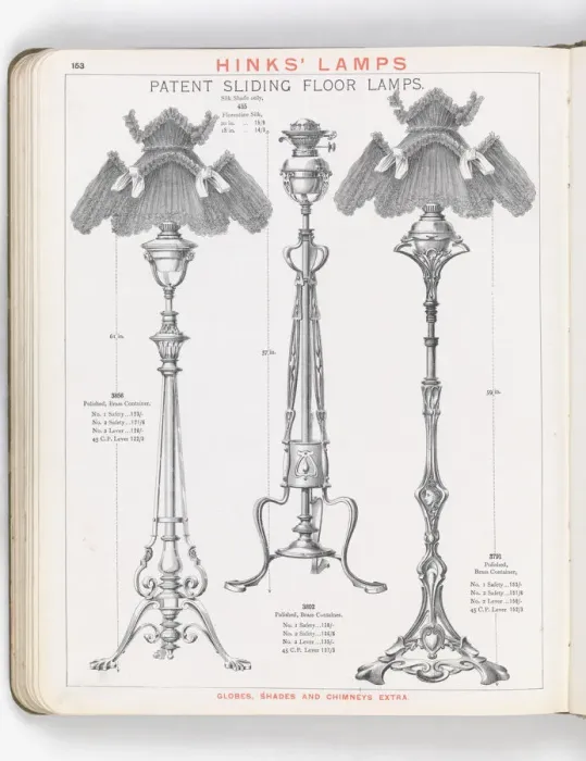 Framed Print : Page from Hinks Lamps catalogue Framed Print : Page from Hinks Lamps catalogue