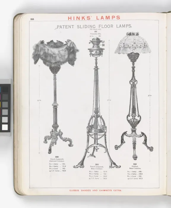 Framed Print : Page from Hinks Lamps catalogue Framed Print : Page from Hinks Lamps catalogue