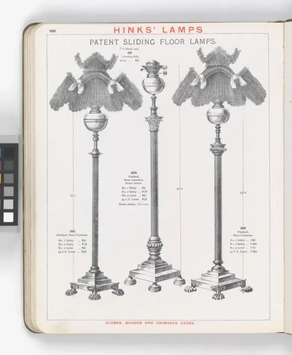 Framed Print : Page from Hinks Lamps catalogue Framed Print : Page from Hinks Lamps catalogue