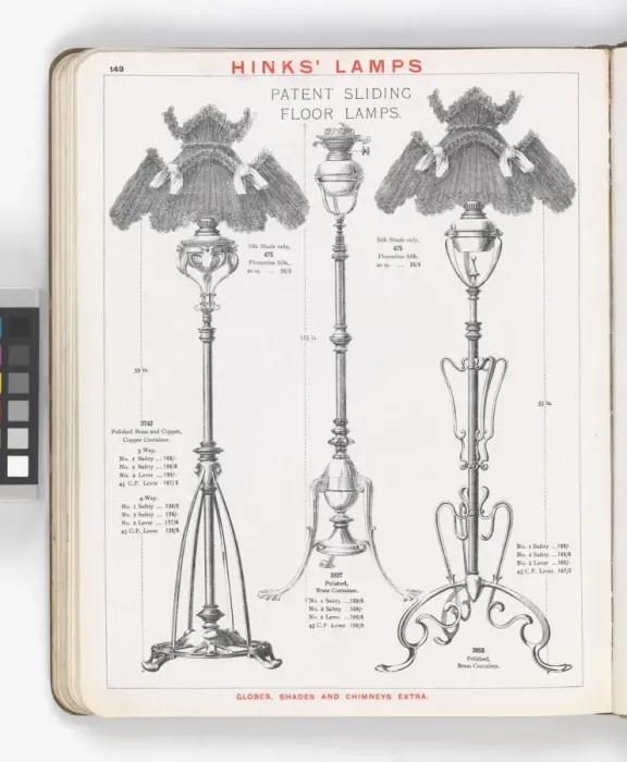 Framed Print : Page from Hinks Lamps catalogue Framed Print : Page from Hinks Lamps catalogue