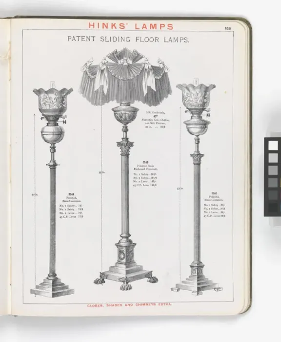 Framed Print : Page from Hinks Lamps catalogue Framed Print : Page from Hinks Lamps catalogue
