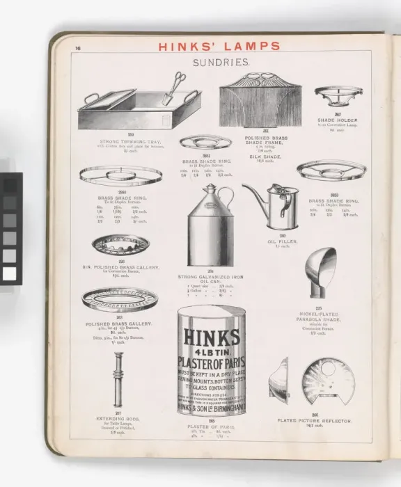 Framed Print : Page from Hinks Lamps catalogue Framed Print : Page from Hinks Lamps catalogue