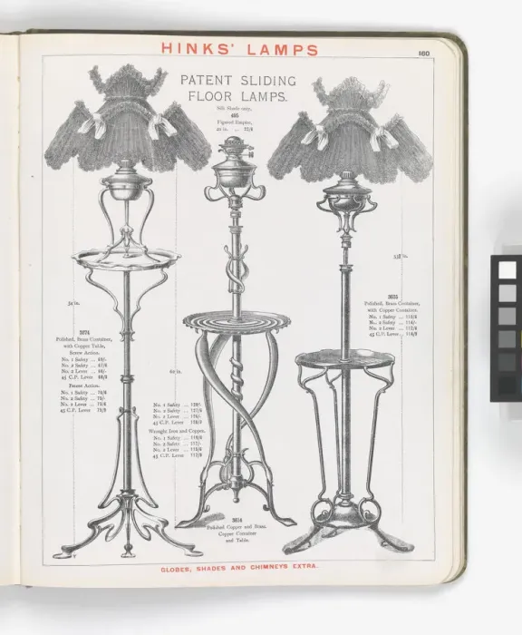 Framed Print : Page from Hinks Lamps catalogue Framed Print : Page from Hinks Lamps catalogue