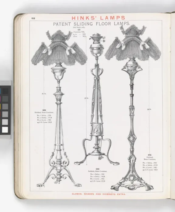 Framed Print : Page from Hinks Lamps catalogue Framed Print : Page from Hinks Lamps catalogue