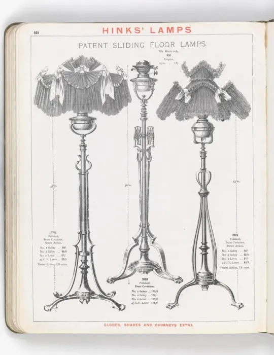 Framed Print : Page from Hinks Lamps catalogue Framed Print : Page from Hinks Lamps catalogue